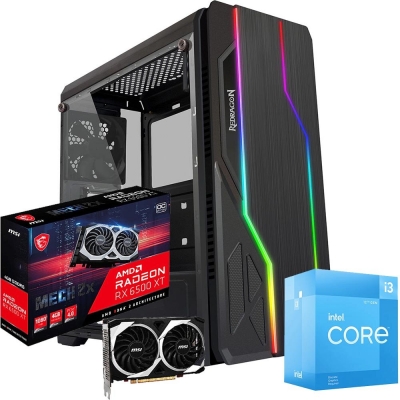 Pc Gamer Intel Core I3 12100f | Rx 6500xt 4gb | 16gb Ram | Ssd 480 Gb | Fuente 500w 80 Plus Bronze