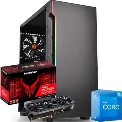 Pc Gamer Intel Core I5 12400f | Rx 6750 Xt 12gb | 16gb Ram | Ssd Nvme 500 Gb | Fuente 800w 80 Plus Bronze