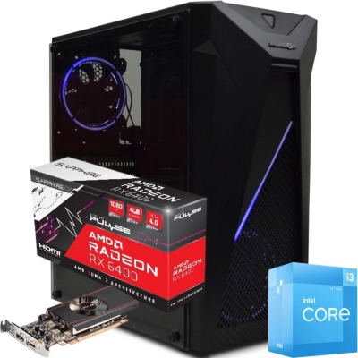 Pc Gamer Intel Core I3 12100f | Rx 6400 4gb | 16gb Ram | Ssd 480 Gb | Fuente 550w 80 Plus Bronze