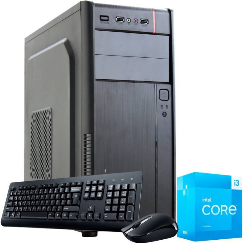 Pc Office Intel Core I3 13100 - Mother H610m-g - 8gb Ram - Ssd 240gb - Gabinete En Kit + 500w
