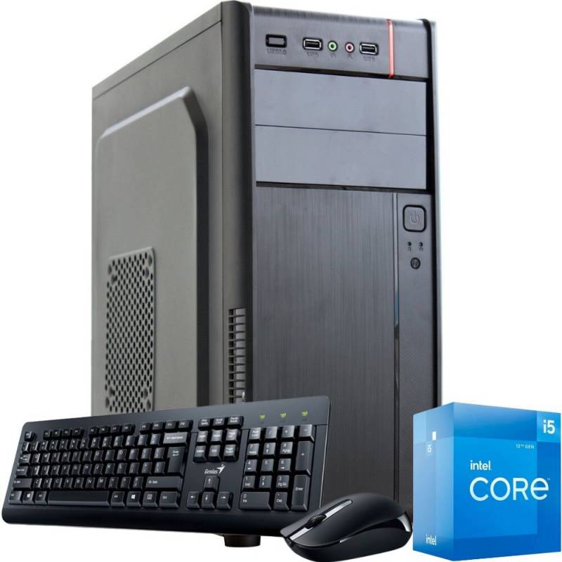 Pc Office Intel Core I5 12400 - Mother H610 - 16gb Ram - Ssd 240gb - Gabinete En Kit + 500w