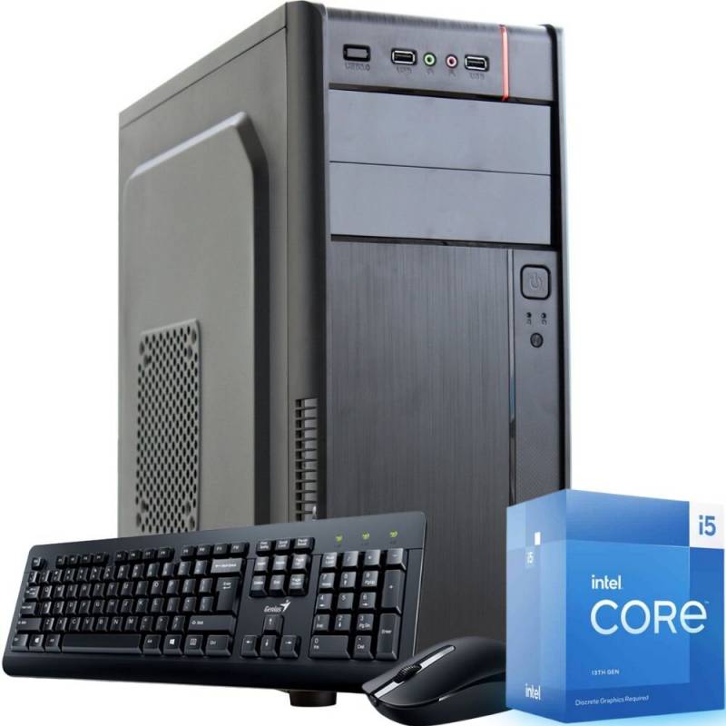 Pc Office Intel Core I5 13400 - Mother H610 - 16gb Ram - Ssd 240gb - Gabinete En Kit + 500w